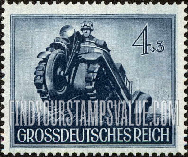 FindYourStampsValue: SEMI-POSTAL - Chain-wheel vehicle