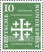 FindYourStampsValue: Meeting of German Protestants (Evangelical Synod), Frankfurt-on-Main - Synod Emblem
