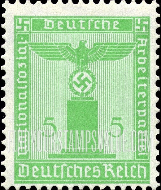 FindYourStampsValue: FRANCHISE - For use by the National Socialist German Workers’ Party: Party Emblem