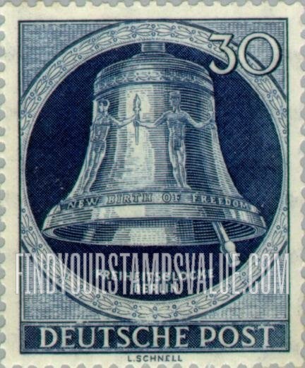 FindYourStampsValue: BERLIN - Freedom Bell, Berlin