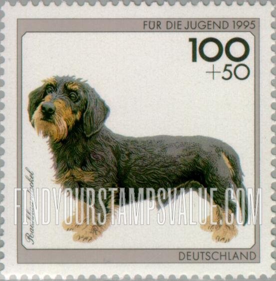 FindYourStampsValue: SEMI-POSTAL - Dogs: Wire haired dachshund