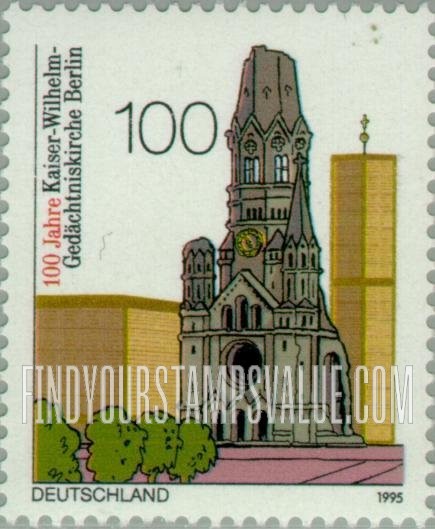 FindYourStampsValue: Kaiser Wilhelm Memorial Church, Berlin, Centennial