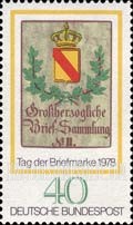 FindYourStampsValue: Stamp Day and German Philatelists' Meeting, Frankfurt am Main - Baden Posthouse Sign, c.1825