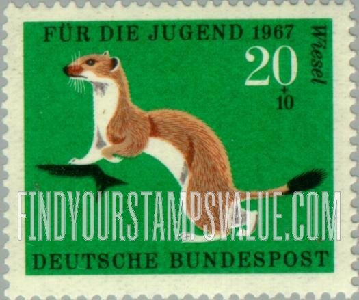 FindYourStampsValue: SEMI-POSTAL - Animal Type of 1966: Ermine