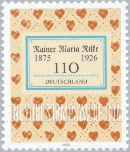 FindYourStampsValue: Rainer Maria Rilke (1875-1926), Poet