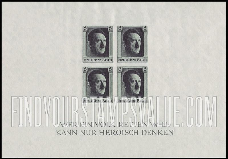 FindYourStampsValue: SEMI-POSTAL - Adolf Hitler