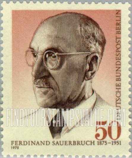 FindYourStampsValue: BERLIN - Ferdinand Sauerbruch