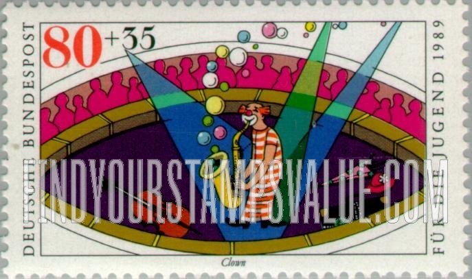 FindYourStampsValue: SEMI-POSTAL - Circus: Clown