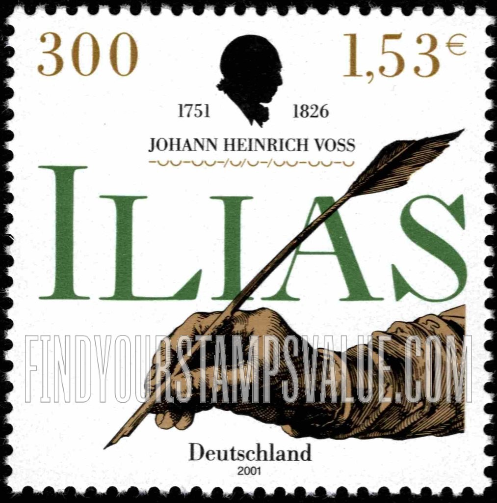 FindYourStampsValue: Johann Heinrich Voss (1751-1826), Translator of Greek Classics