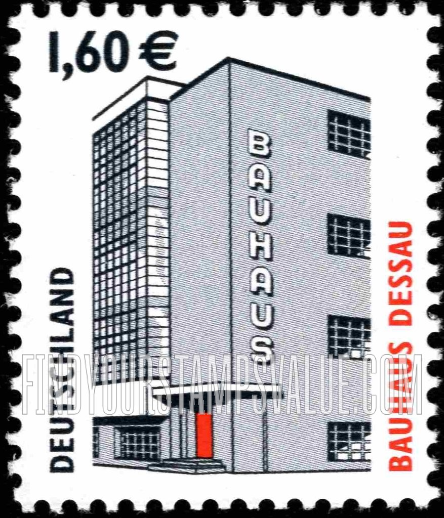 FindYourStampsValue: Historic Sites Type of 1987: Bauhaus, Dessau