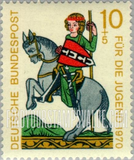 FindYourStampsValue: SEMI-POSTAL - Minnesingers: Wolfram von Eschenbach