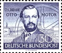 FindYourStampsValue: 75th Anniversary of the Four-Cycle Gas Engine - N. A. Otto