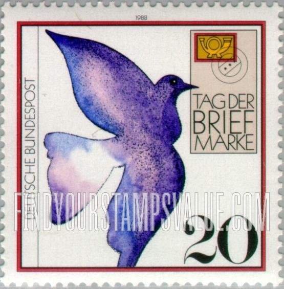 FindYourStampsValue: Stamp Day: Carrier pigeon