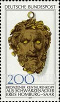 FindYourStampsValue: Archaeological Heritage - Bronze Centaur's Head, Schwarzenacker