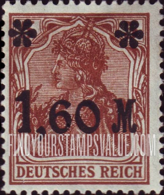 FindYourStampsValue: Germania: Stamps of 1920 Surcharged