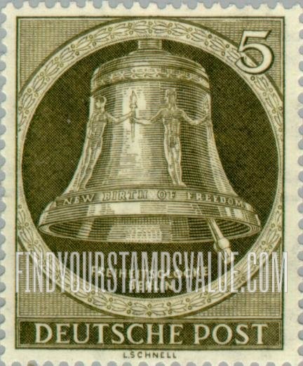 FindYourStampsValue: BERLIN - Freedom Bell, Berlin