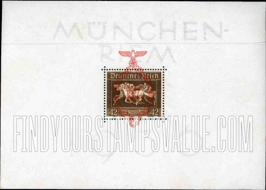 FindYourStampsValue: SEMI-POSTAL - Horse Race: Overprinted in Red