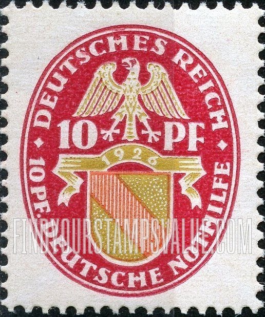 FindYourStampsValue: SEMI-POSTAL - Baden