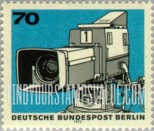 FindYourStampsValue: BERLIN - 50 Years of Broadcasting: TV camera