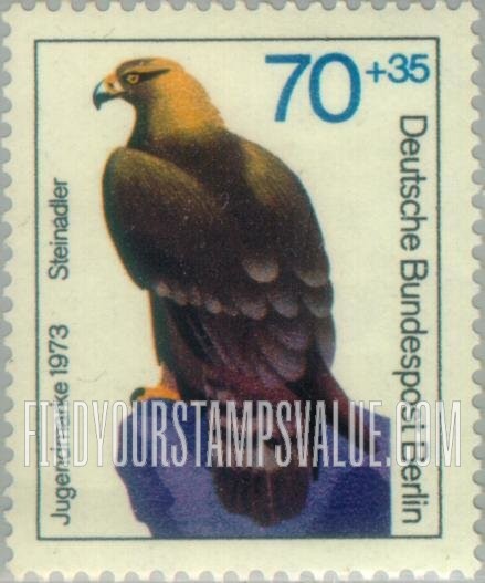 FindYourStampsValue: OCCUPATION SEMI-POSTAL - Bird Type of 1973: Golden eagle
