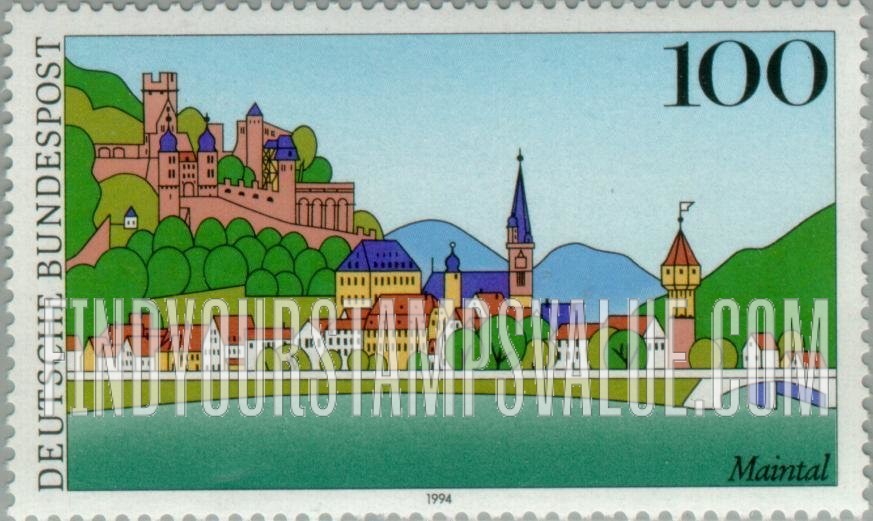 FindYourStampsValue: Scenic Regions in Germany: Main River Valley