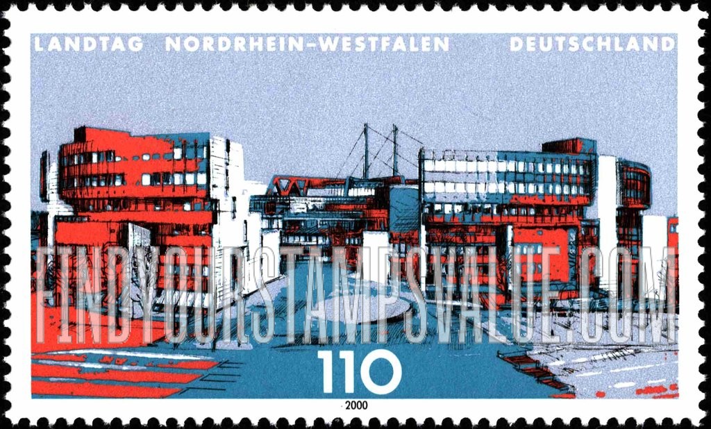 FindYourStampsValue: State Parliament Building Type: North Rhine-Westphalia