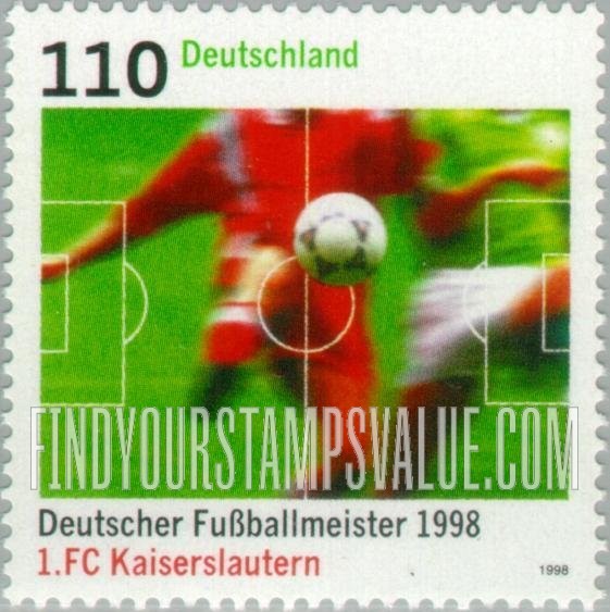 FindYourStampsValue: Team 1 FC Kaiserslautern, 1998 German soccer champions