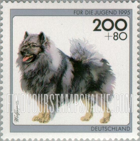 FindYourStampsValue: SEMI-POSTAL - Dogs: Wolf spitz