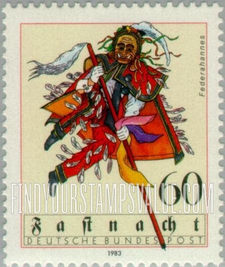 FindYourStampsValue: Federahannes, Swabian-Alemannic Carnival