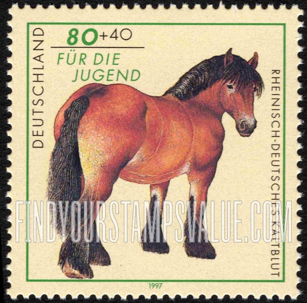 FindYourStampsValue: SEMI-POSTAL - Horses: Rheno-German draft