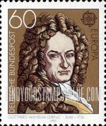 FindYourStampsValue: Europa, CEPT - Gottfried Wilhelm Leibniz, Philosopher