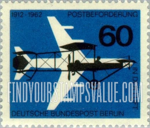 FindYourStampsValue: BERLIN - Gelber Hund, 1912, and Boeing 707