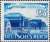FindYourStampsValue: Leipzig Fair - Railroad Terminal, Inscribed "Reichsmesse Leipzig, 1941"