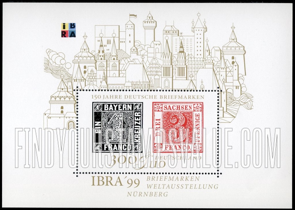 FindYourStampsValue: SEMI-POSTAL - IBRA β99, International Stamp Exhibition, Nuremberg