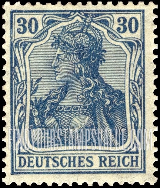 FindYourStampsValue: Germania: Germania Types of 1902-16