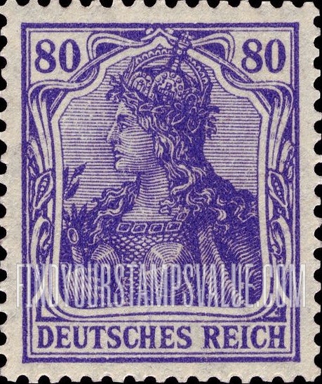 FindYourStampsValue: Germania: Germania Types of 1902-16