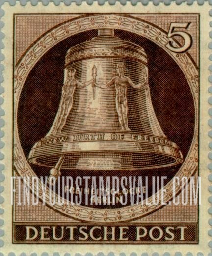 FindYourStampsValue: BERLIN - Freedom Bell, Berlin