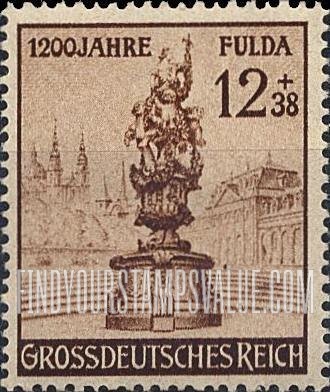 FindYourStampsValue: SEMI-POSTAL - Flora Statue in Fulda’s Schloss Garden