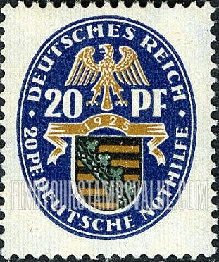FindYourStampsValue: SEMI-POSTAL - Arms of Saxony