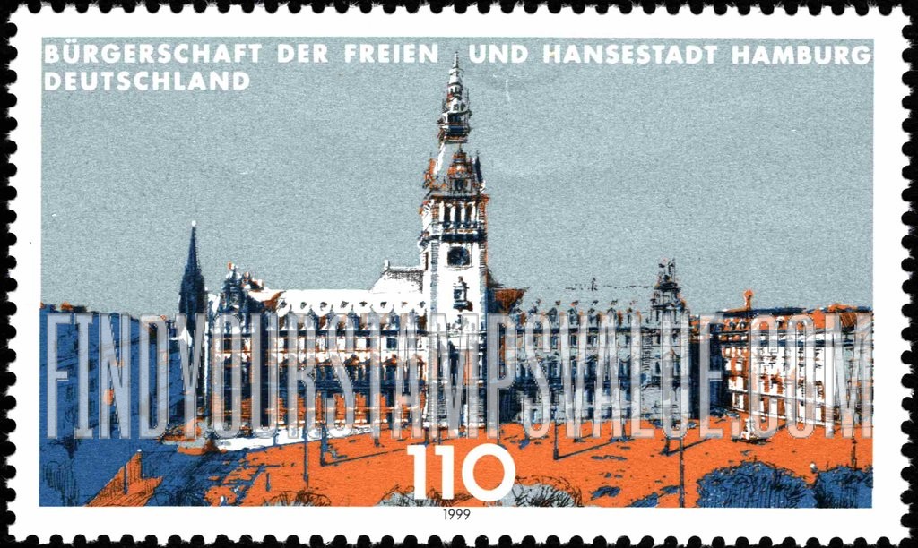 FindYourStampsValue: State Parliaments Type of 1998: Hamburg