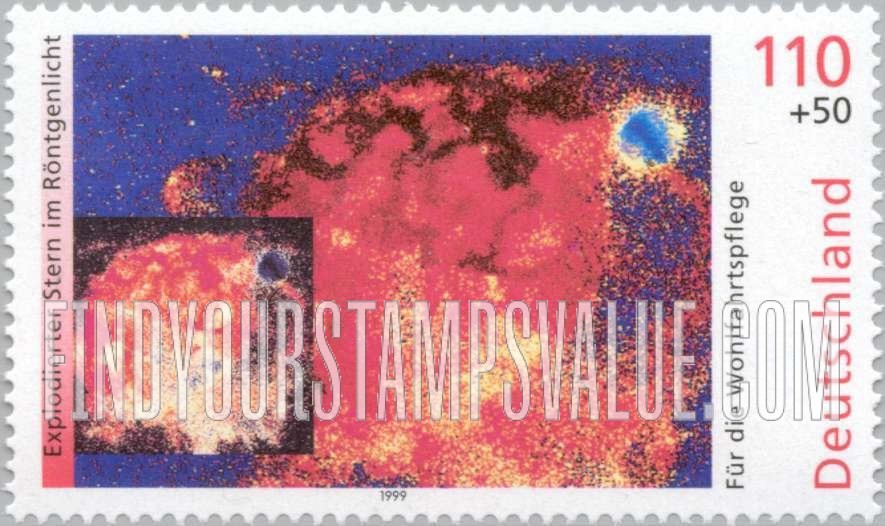 FindYourStampsValue: SEMI-POSTAL - The Cosmos: X-ray image of exploding star