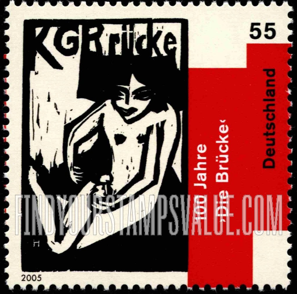 FindYourStampsValue: Founding of Die Brücke Expressionist Group, Centennial
