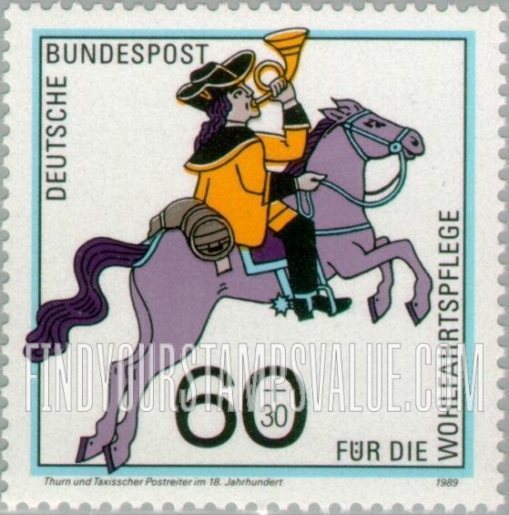 FindYourStampsValue: SEMI-POSTAL - Mounted Courier of Thurn and Taxis, 18th Centennial