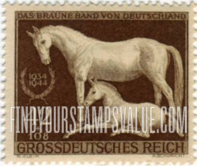 FindYourStampsValue: SEMI-POSTAL - Race Horse and Foal