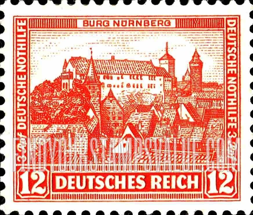 FindYourStampsValue: SEMI-POSTAL - Nuremberg Castle