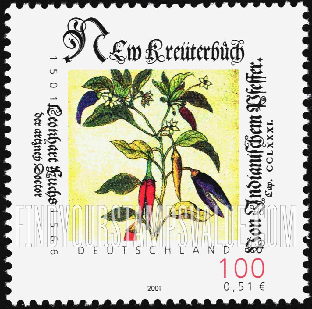 FindYourStampsValue: Leonhart Fuchs (1501-66), Botanist