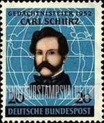 FindYourStampsValue: Centenary of Carl Schurz's Arrival in America - Carl Schurz