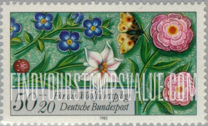 FindYourStampsValue: SEMI-POSTAL - Various ornamental borders, medieval prayer book, Prussian State Library, Berlin