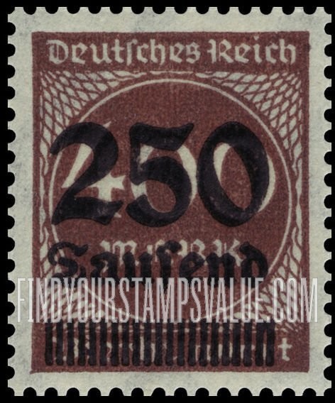 FindYourStampsValue: Numeral Value: Stamps and Types of 1922-23 Surcharged in Black