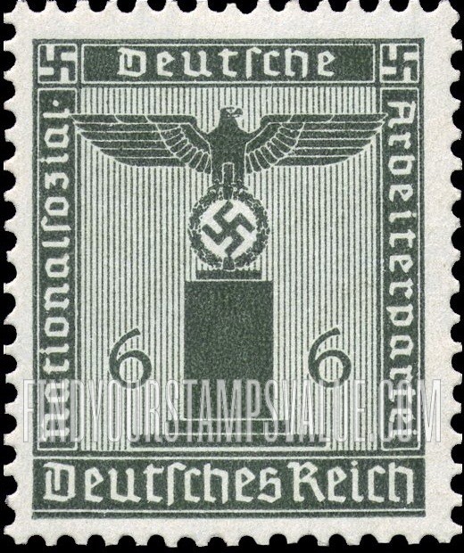 FindYourStampsValue: FRANCHISE - For use by the National Socialist German Workers’ Party: Party Emblem